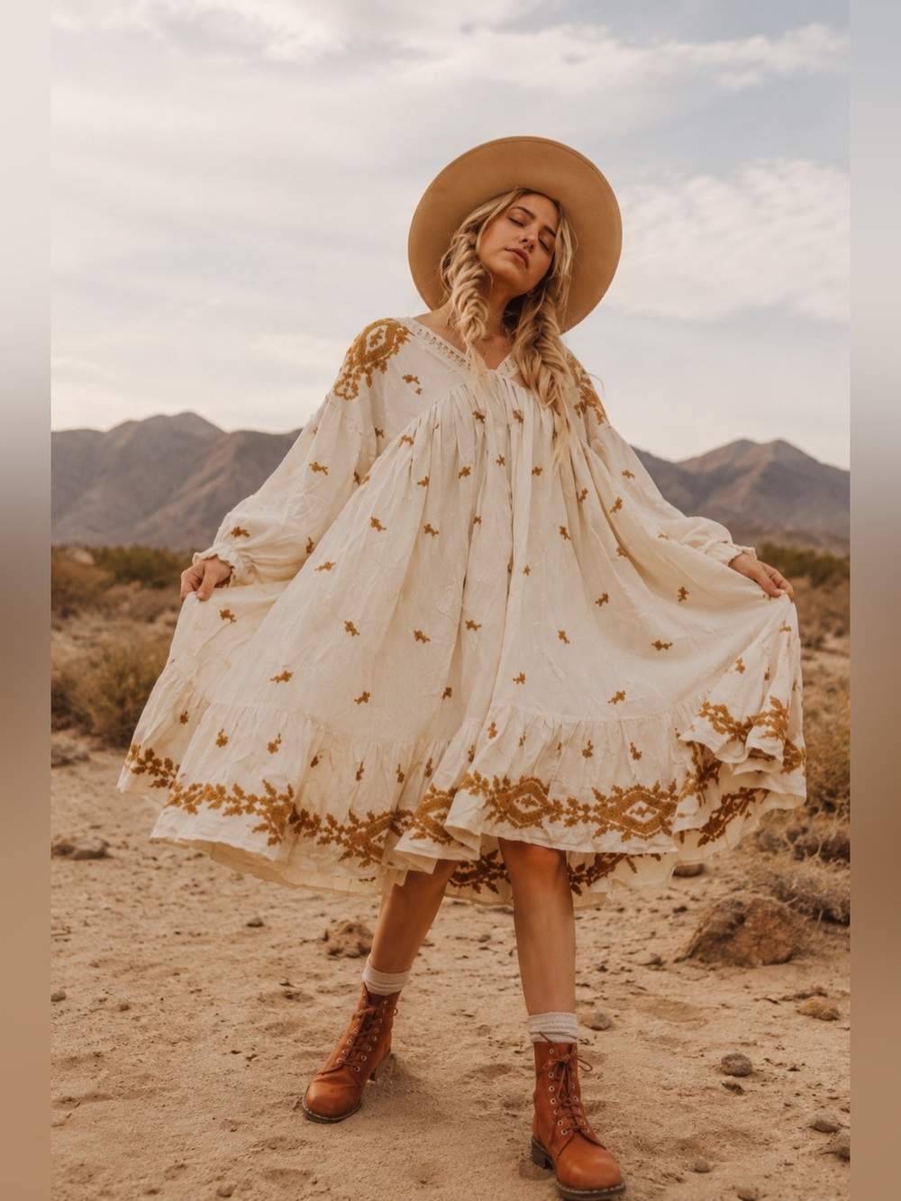 Free People Lavender Fields Midi Dress